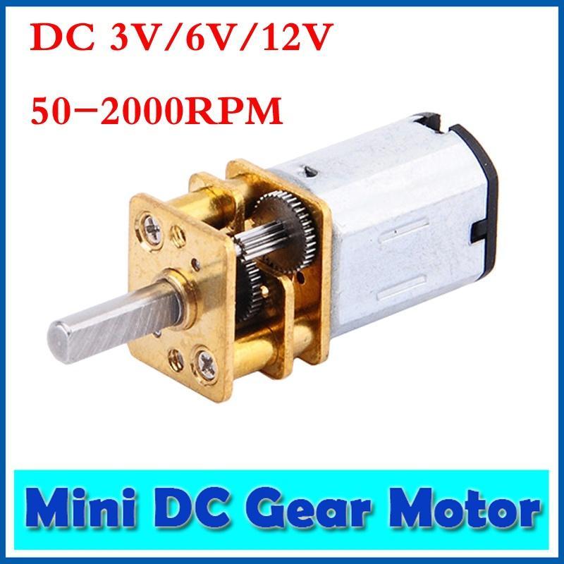 DC3 6 9V Micor orientados motor eléctrico de reducción de velocidad del motor 50//100//150//200//300RPM