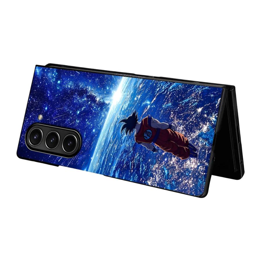Dragon Ball Blue Goku Hard Phone Cover Case for Samsung Galaxy ZFold5 ZFold7 ZFold4 Z Fold 7 6 5 4 3 ZFold3 ZFold6