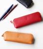 Slim Leather Pencil Pencil Tochigi Made in Japan [Porco Rosso] Case, Case, Leather, Leather, (Red) [sokunou]