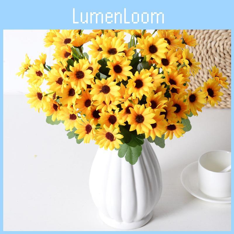 Helianthus Annuus Artificial Flower Display With Reinforced Construction For Wedding Outdoor And Home Use