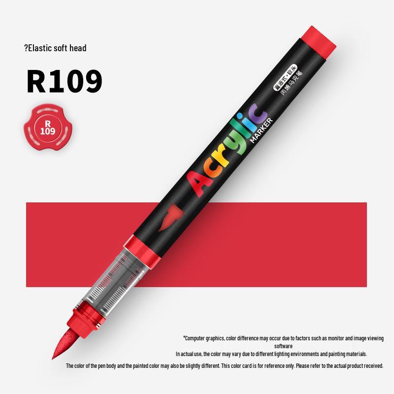 60-Color Soft Tip Liquid Ink Acrylic Marker Set for Primary School Art