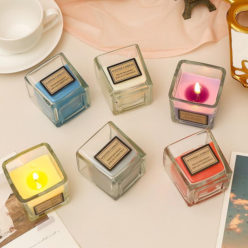 DIY Handmade Creative Glass Scented Candle Without Romantic Essential Oil Scented Candle Gift Box
