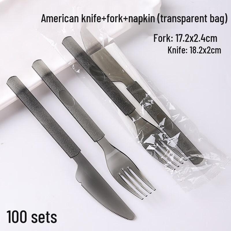Disposable Plastic Spoon & Fork Set