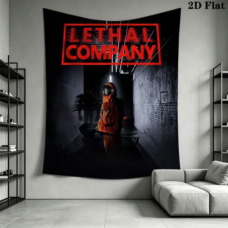 Lethal Company Wall Hanging Printed Fabric Blanket Decorative Tapestries for Bedroom Living Room Home Decor