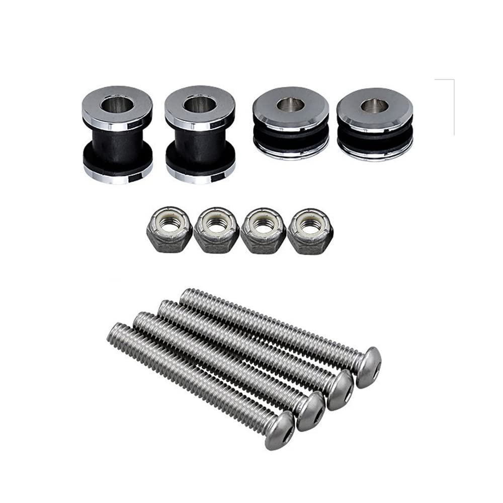 TCMI H-D Quick Release Docking Hardware Kit Fits Harley Sportster XL Removable Sissy Bar 2004-2020, Chrome #5