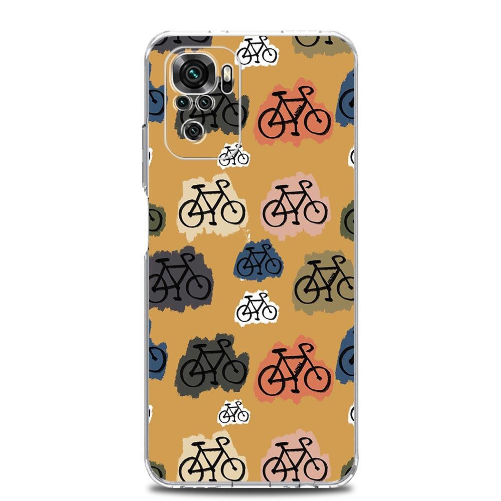 Phone Case For Xiaomi Redmi Note 14 13 12 4G 9S 9 10 11 Pro Plus 5G 14C 13C 12C 10C 9A Soft TPU Cover Mountain Bike Cycling art