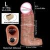 New Realistic Penis Sleeve Soft Condom Penis Extender Hollow Cock Cover Adult Sex Toys Women Men Gay Masturbador 18 