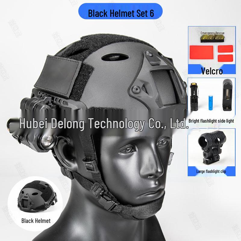 Set Casco di Salvataggio Nero e Rosso: Pronti per il Salvataggio da Terremoti e Acqua con Accessori Personalizzati