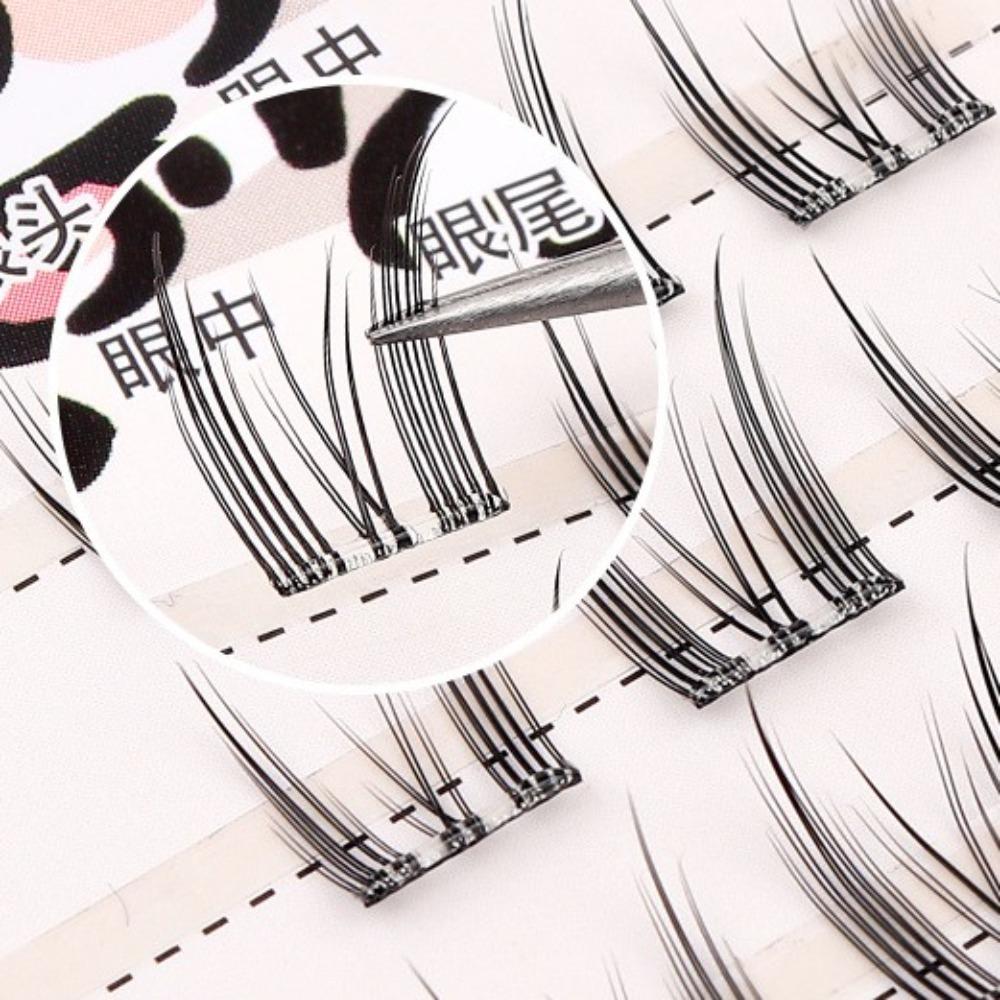DIY Self-adhesive Lash Clusters Reusable False Eyelash Clusters Cute Adhesive False Eyelashes  Lady