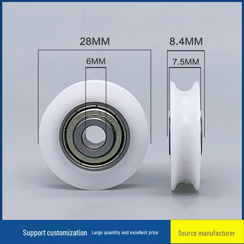 

Нейлоновий гумовий ролик-шків 626zz для розсувних дверей/вікон