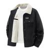 Corduroy Jacket Men's New Thickened Velvet Medium Loose Large Size Solid Color Single-breasted Cotton-padded Jacket In Autumn and Winter
