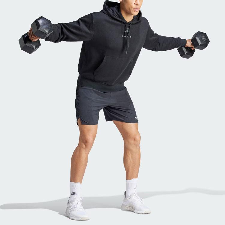 Adidas Les Mills Graphic Hoodie Black Unisex Streetwear IX7981