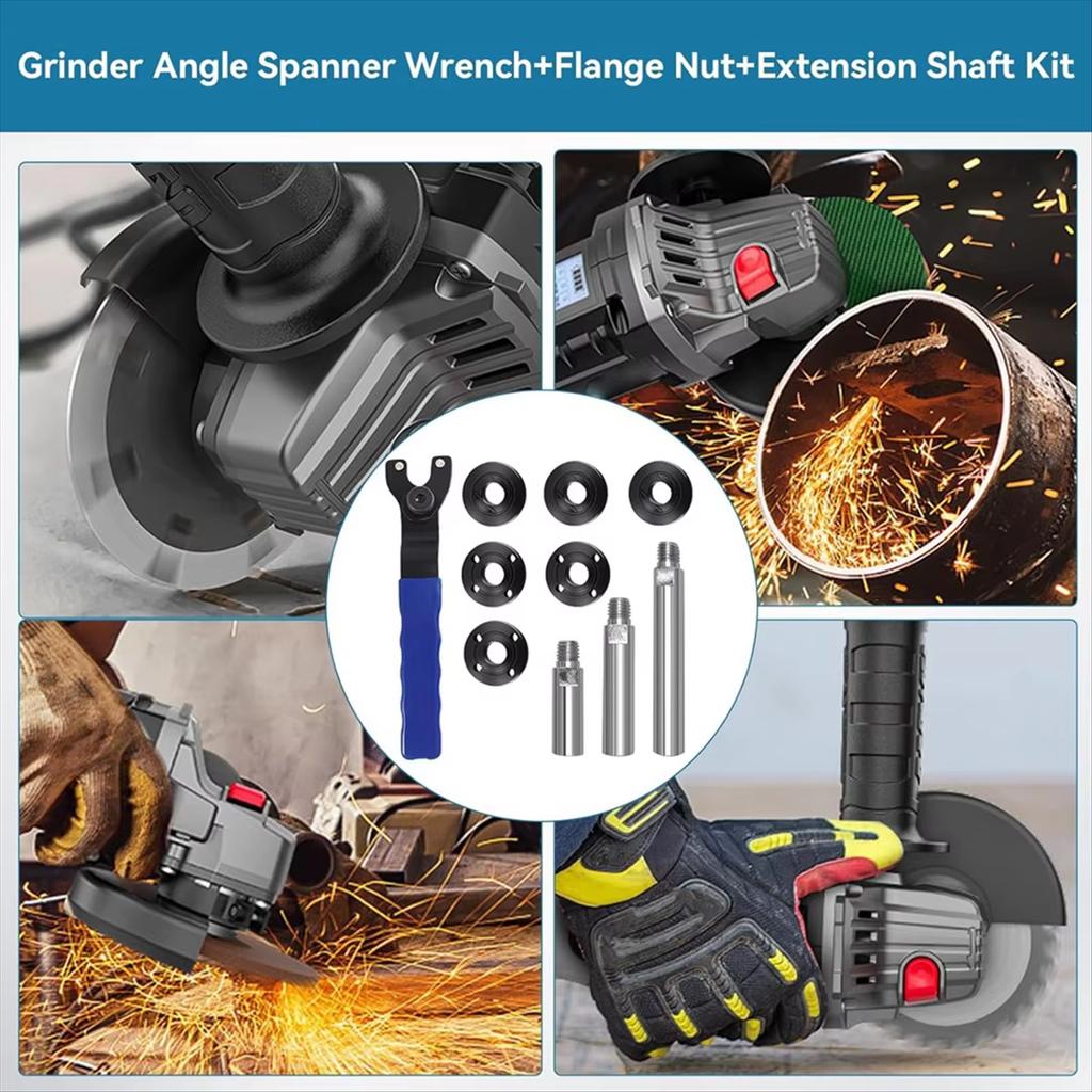 8 Stück Winkelschleifer Mutter Winkelschleifer Flanschschlüssel,5/8-11 Flansch Metall Kontermutter,Schleiferteile für Dewalt Milwaukee Metabo-