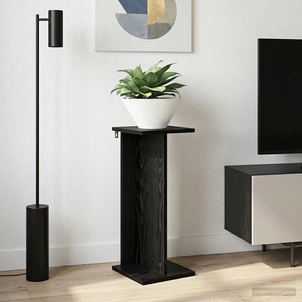 Plant Stand Black Oak 25 X 25.5 X 60.5 Cm