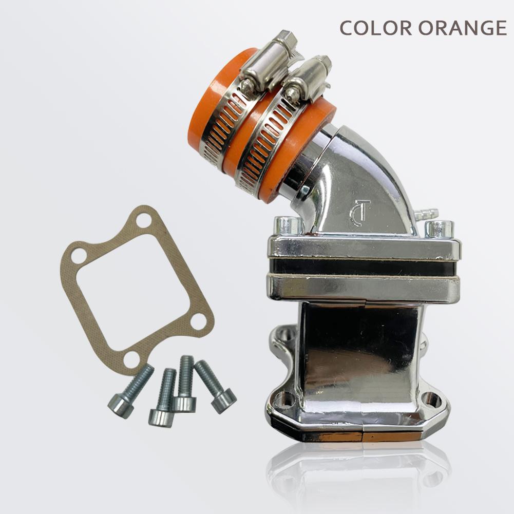 

High Performance carb INLET Manifold Intake PIPE For DIO 18/27 50 CX ZX SE50 SK50 SA50 Elite Spree Shadow 2 Stroke scooter Moped оранжевый