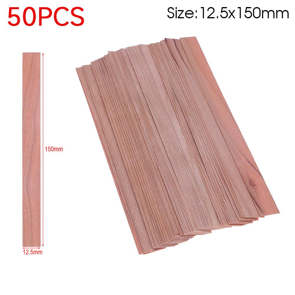 50/100PCS Wooden Candle Wicks Candle Making Wicks Naturally Smokeless Wood Core for DIY Candles Making Tools
