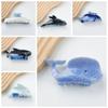 Whale Dolphin Hair Clip Blue Sea Creature Animal Hair Claw Creative   Girl