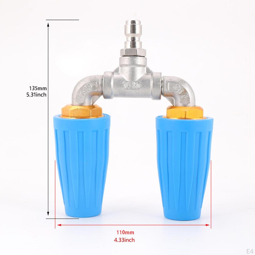 1/4 Inch Quick Connect Nozzle for Pressure Washer with Rotating Function Garden and Floor Use