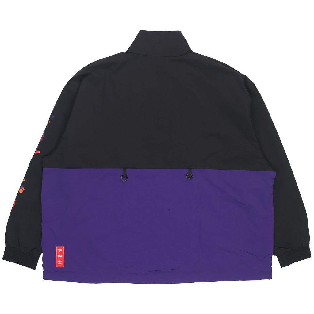 adidas Men's Originals CNY Half-Zip Windbreaker Black Purple GP1866