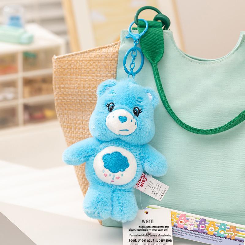 Оригинальный брелок-подвеска Care Bears Love Bear с функцией звонка, плюшевая игрушка Officially Licensed