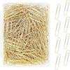 Jumbo Paper Clips, 200pcs 2 Inch Paper Clip, Large PaperClips, Stainless Steel, Paperclip for Paperwork Office School Home and Personal Use (Golden)