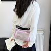 Summer niche cylinder portable women's bag 2025 new fashion rivet diamond pillow bag chain shoulder messenger bag