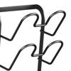 Pot Lid Holder Carbon Steel Cover Storage Rack Easy to Install Cookware Grid Wall Mount