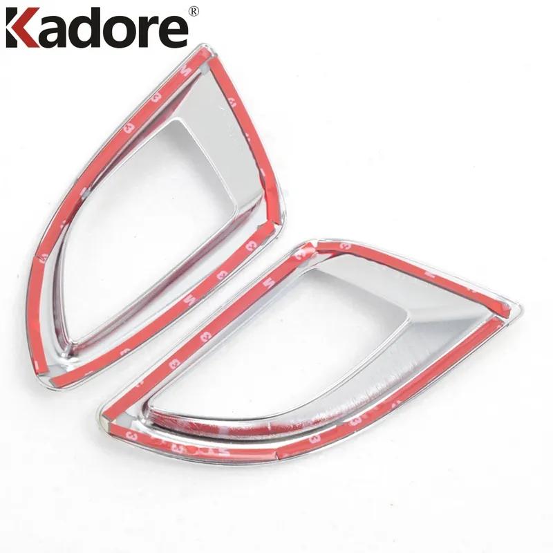 For Mazda 3 Axela Hatchback 2014 2015 2016 Chrome Car Rear Bumper Fog Light Lamp Cover Trim Foglights Bezel Trims Accessories