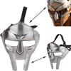Roman Gladiator Mask Mad Villain Viking Steel Silver Face Armor