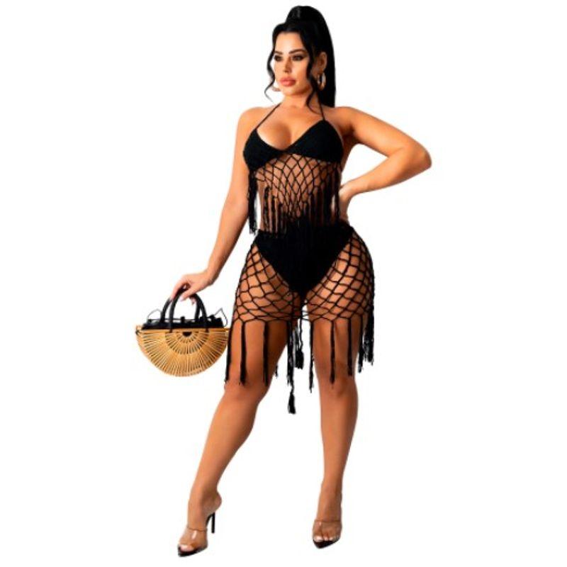 

Hand Hook Seaside Blouse Swimsuit Set Hand Crochet Seaside Blouse Swimsuit Outfit 2 XL