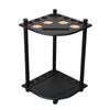 Billiard Cue Rack Holds 8 Sticks Solid Wood Floor Style Pool Rod with Drink Holder