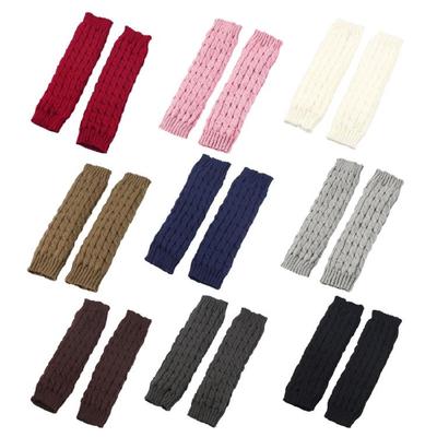 Women's Autumn Winter Leg Warmer Sweet Decorated Knitted Leg Warmer Comfortable Fit Oversleeves