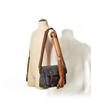 Men's Oil Wax Canvas and Leather Water-Repellent SLR Camera Shoulder Bag