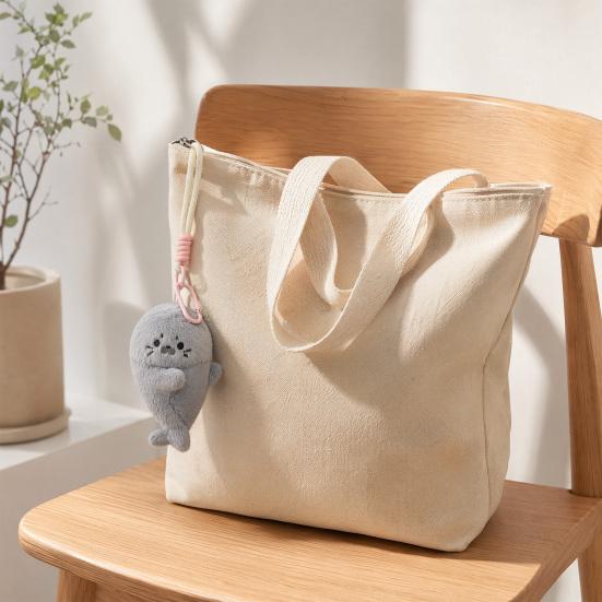 Magnetischer Robben Plüsch Schlüsselanhänger, Niedlicher Stofftier Schlüsselanhänger, Weiches Robben Plüschtier für Tasche Handtasche, Kühlschrankmagnet Geschenk für Mädchen