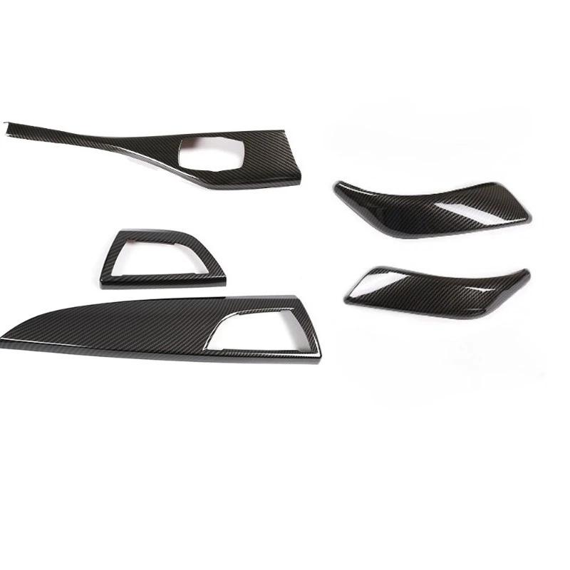 For BMW 1 2 Series F20 F21 F22 F23 2012-2018 ABS Carbon Fiber Car Gear Panel Cover Interior Kit Trim Stickers Car Accessoires