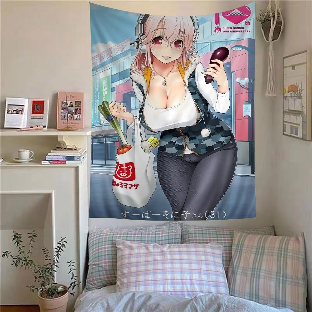 VIKAMA 2026 New Supersonic Manga Tapestry  Classic Anime Wall Hanging  Aesthetic Decor for Living Rooms Bedrooms and Dorms