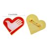 Volunteer Heart Shaped Badge Pin Portable Heart Volunteer Pin Fashionable Badge for Social Work and Volunteering