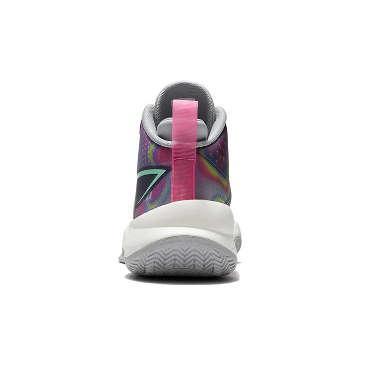 New LINING Ultra Light Basketball Shoes Men Mid Top Brick Gray ABAS027-6