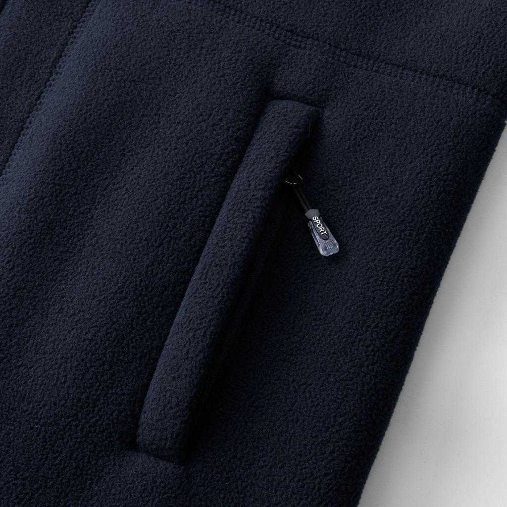 Norwegen Dickes Fleecegefüttertes Warmes Jacke: Doppellagige Baumwolle, Kältebeständig, Stehkragen, Mehrere Taschen, Übergröße.