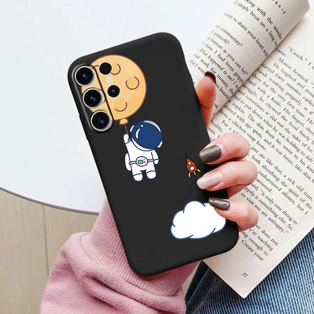 Space Astronaut Star Pattern Phone Case For Samsung Galaxy S26 S25 Ultra S24 S23 S21 S20 FE S22 Plus Silicone Shockproof Cover