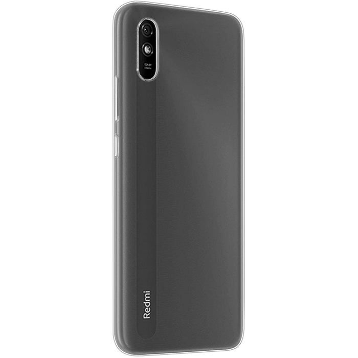 Case and Neck Strap for Xiaomi REDMI 9A - Transparent Soft TPU Adjustable Black Cord Phonillico®
