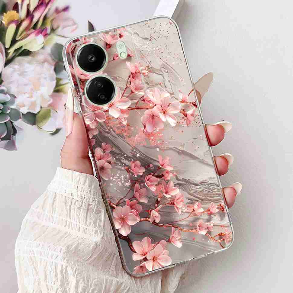 For Xiaomi Redmi 13C 4G Case Redmi13C 2023 New Fashion Pattern Cover Silicone Soft Phone Case For Xiaomi Poco C65 PocoC65 Fundas