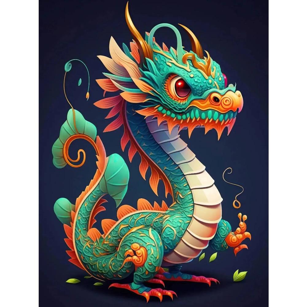 DIY Full Round Diamond Painting Cross Stitch 3D Art Style Home Scene Animal Decorative Diamond Painting 5d Diamond Art Painting