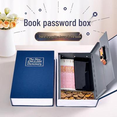Creative Mini Safe Password Box: Book-Style Coin & Money Storage Piggy Bank