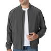 Light Thin Windproof Bomber Casual Training Water Work Spring and Autumn Clothes Gray [Gopune] Men's Windbreaker, Jacket, Jumper, Jacket, Wear,