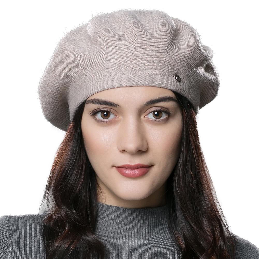Womens Winter Beret Hat Knitted Beanie Cap Autumn Winter Hat French Classic Beret