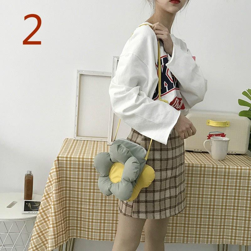Macarone Cute Small Flower Bag Women's Bag Messenger Bag Simple Casual Style