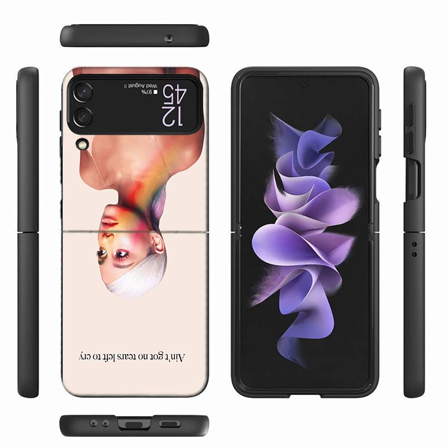 Ariana Grande Phone Case For Samsung Z Flip 6 7 5G Z Flip 5 Galaxy Z Flip 3 4 5G ZFlip Shockproof Hard Cover TPU PC Coque Capa S