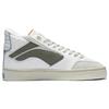 Li Ning 180 Slip Resistant, Abrasion Resistant, Lightweight Mid Top Skateboard Shoes Men's White AECS053-1