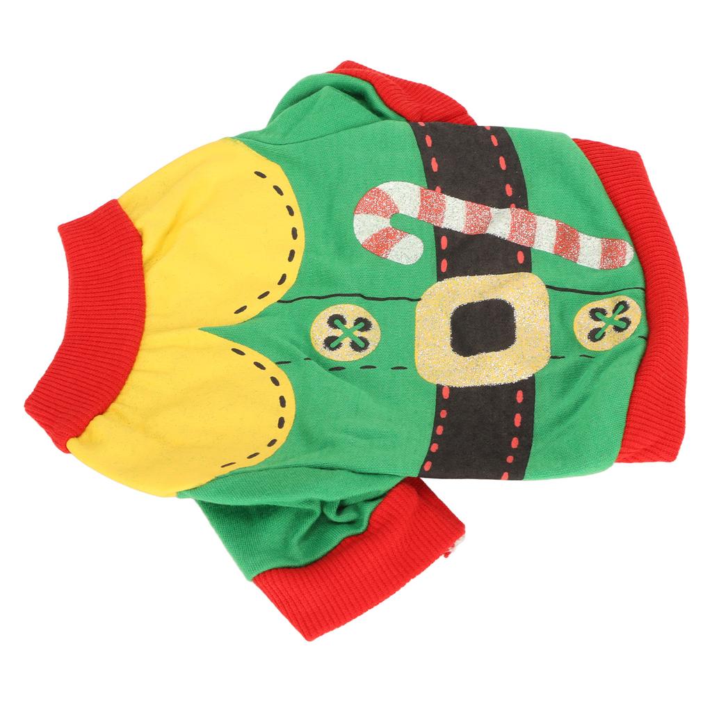 Hunde Weihnachts-Shirt Weich Polyester Elastisch Atmungsaktiv Schweißabsorption Haustier Weihnachts-Outfit für
